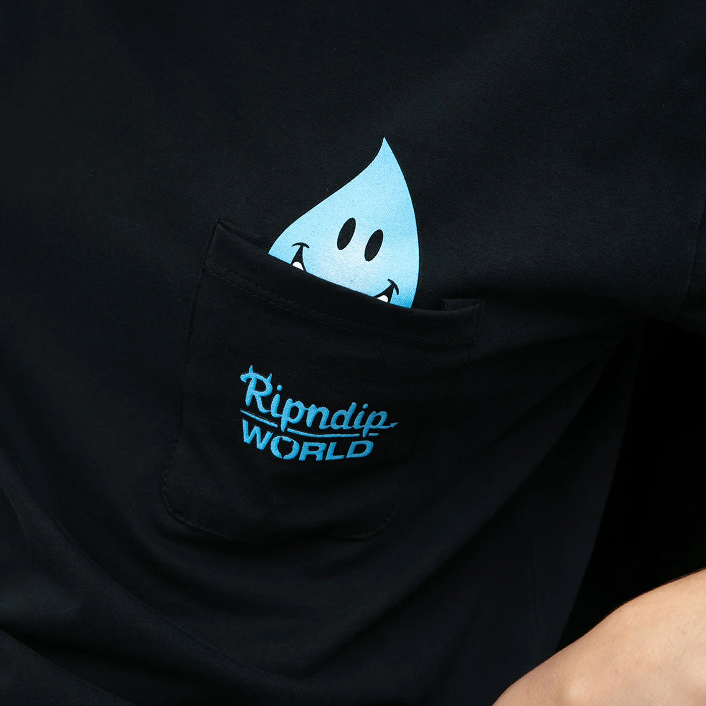 RIPNDIP x World Industries F U Wet Willy Pocket Tee, Black
