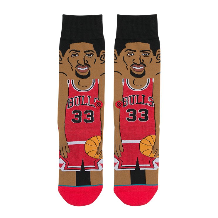 Stance Scottie Pippen Socks, Red