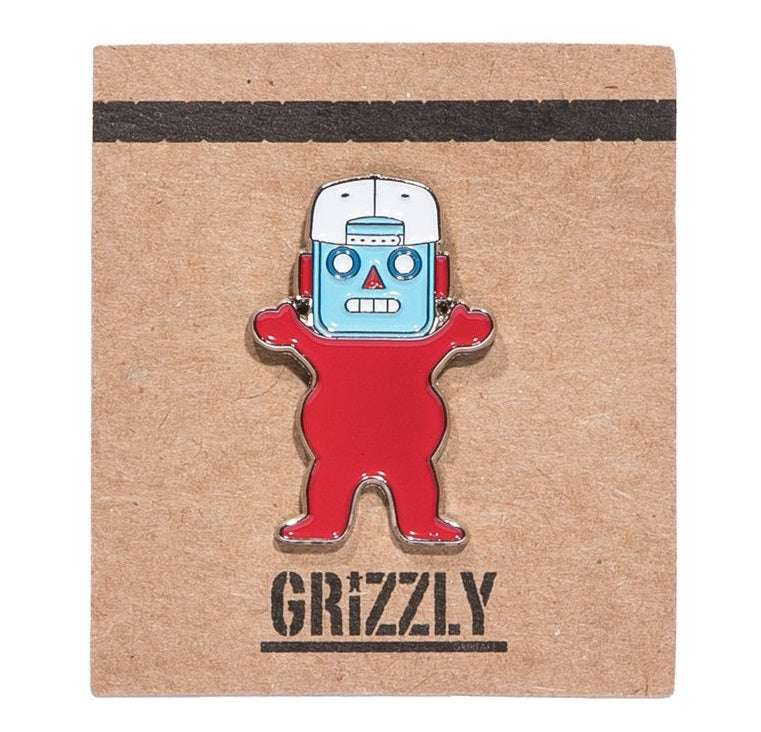 Grizzly Robo Bear Pin