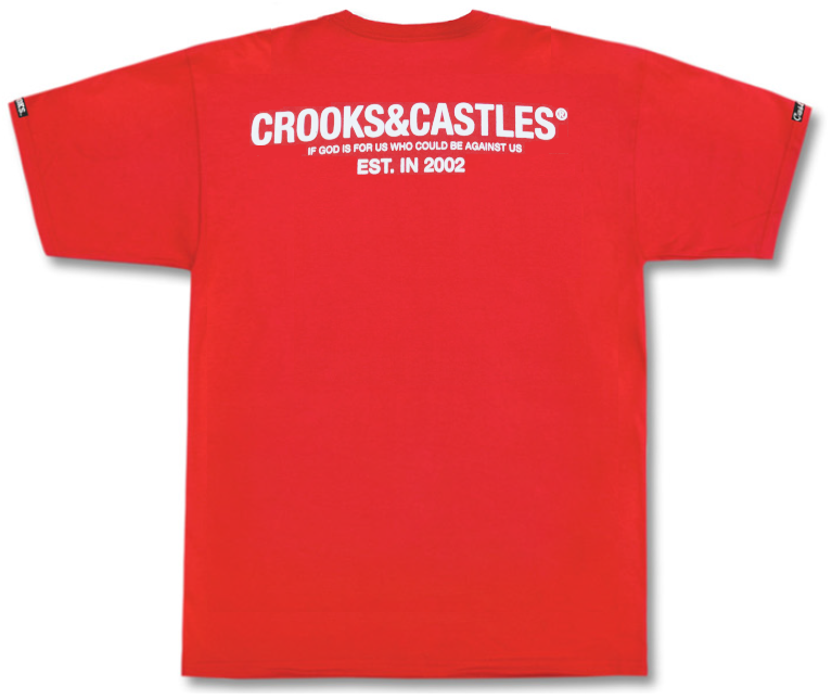 Crooks & Castles Core Riot Tee, Red