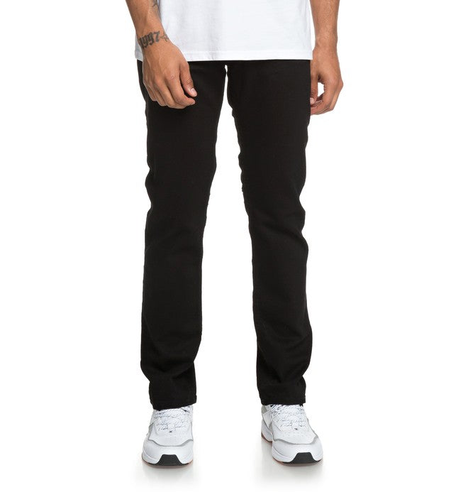 DC Shoes Worker Straight Fit Jeans, Black Rinse