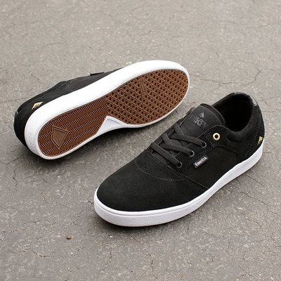 Emerica Figgy Dose Shoe, Black White Gold