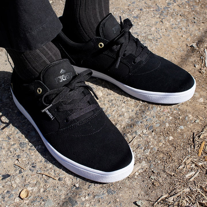 Emerica Figgy Dose Shoe, Black White Gold