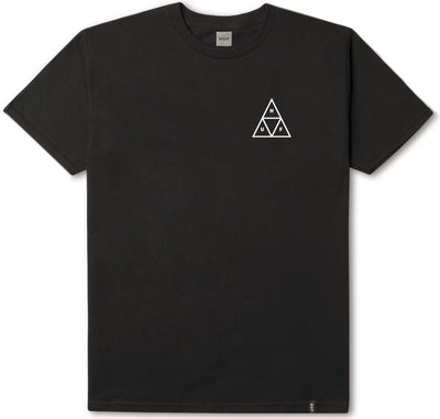 HUF Essentials Triple Triangle Tee, Black