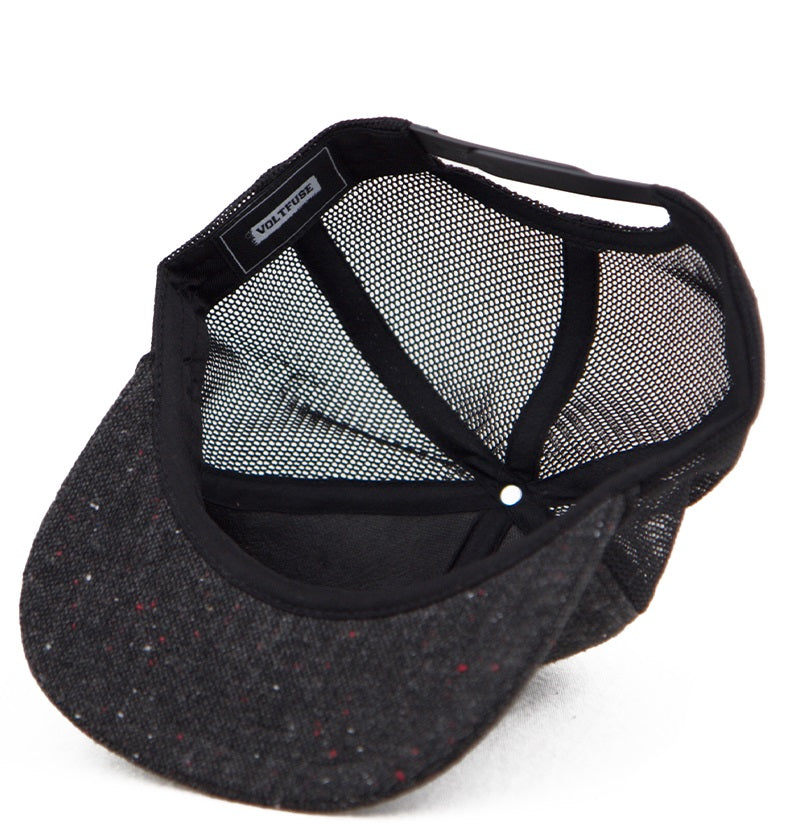 Voltfuse Winston Snapback Hat, Charcoal Black