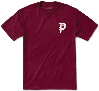 Primitive Dirty P Core Tee, Burgundy