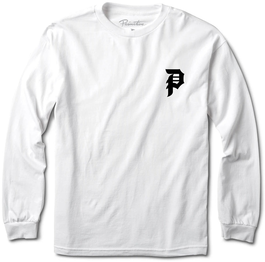 Primitive Dirty P LS Tee, White