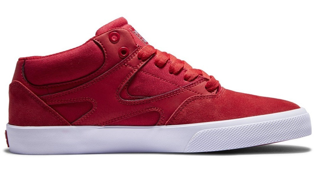 DC Shoes Kalis Vulc Mid Shoe, Athletic Red