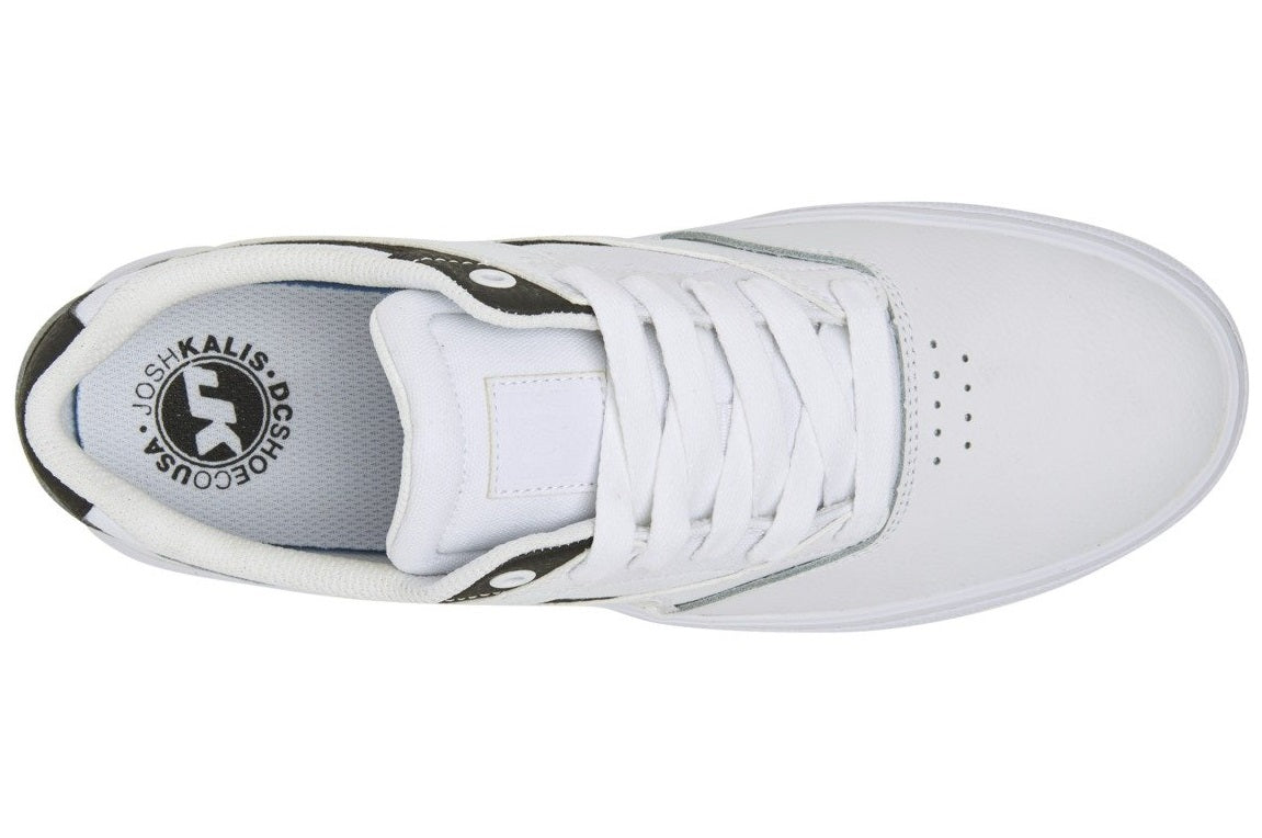 DC Shoes Kalis Vulc Shoe, White Black
