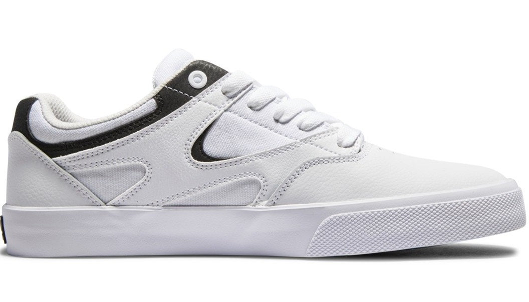 DC Shoes Kalis Vulc Shoe, White Black