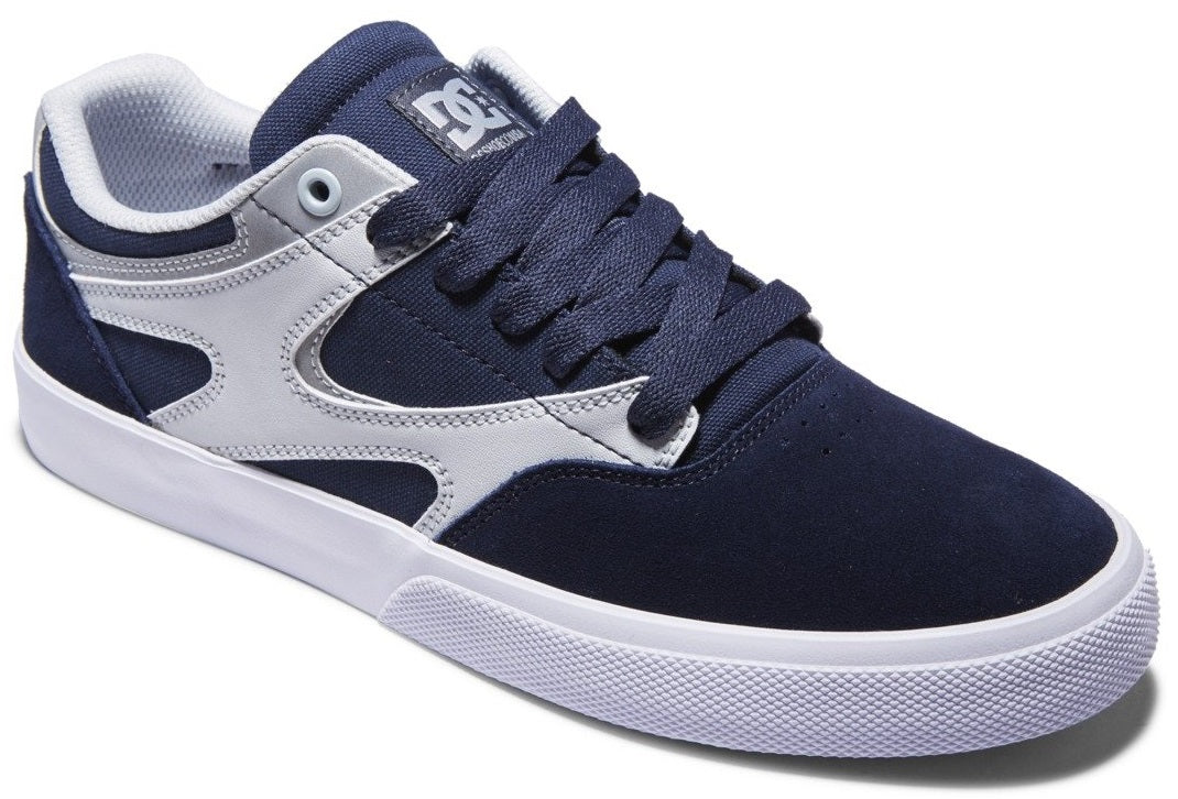 DC Shoes Kalis Vulc Shoe, Navy Silver