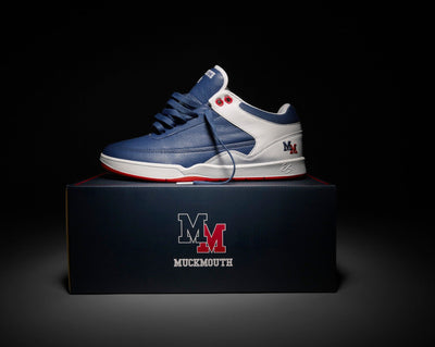 eS Stylus Mid x Muckmouth Shoe, Blue White