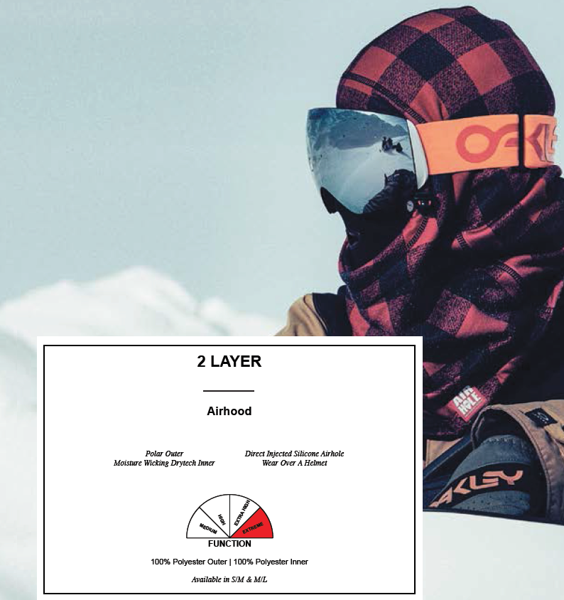 Airhole Airhood 2 Layer Tundra Camo