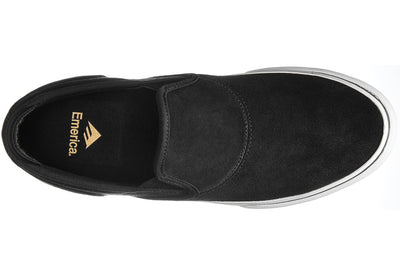 Emerica Wino G6 Slip-On Shoe, Black White Gold