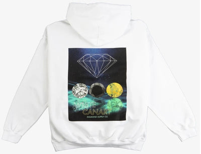 Diamond Supply Co Stones Hoodie, White