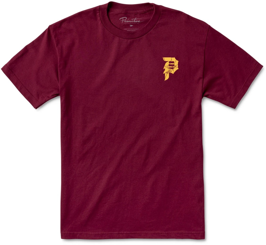 Primitive Breakthrough Tee, Burgundy