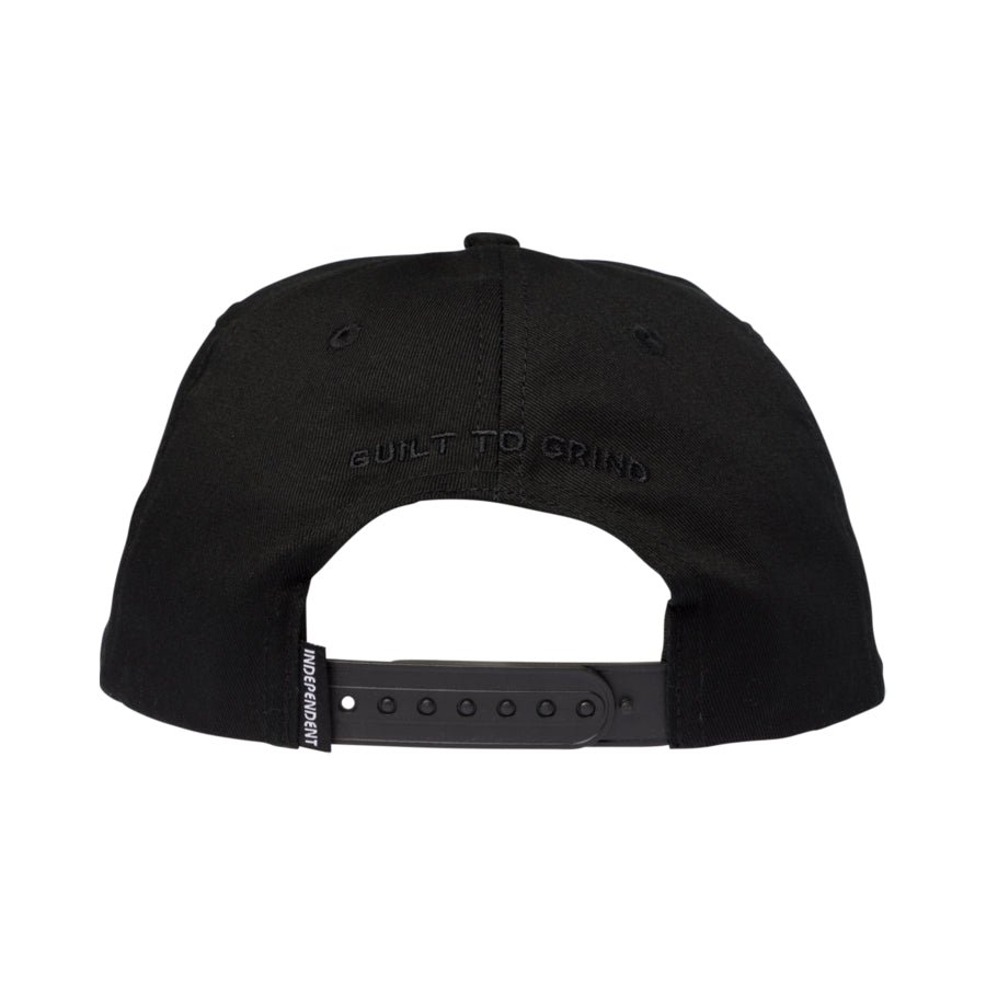Independent Spanning Snapback Hat, Black