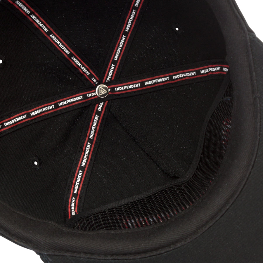 Independent Spanning Snapback Hat, Black