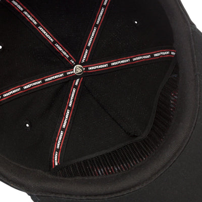 Independent Spanning Snapback Hat, Black