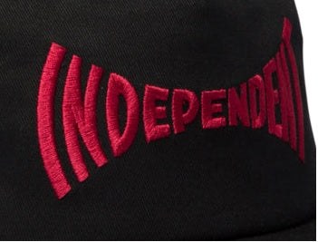 Independent Spanning Snapback Hat, Black