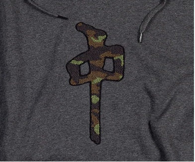 RDS Camo Chung Chenille Hoodie, Charcoal