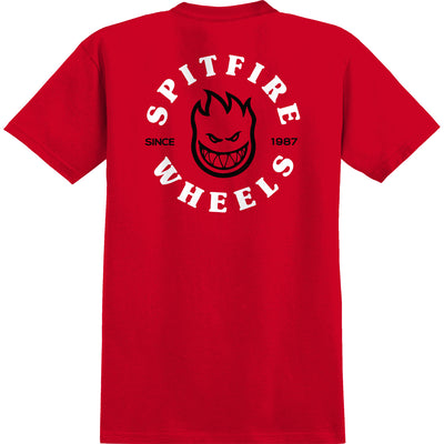 Spitfire Bighead Classic Tee, Red White Black