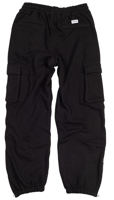 RDS Monogram Cargo Sweatpants, Black