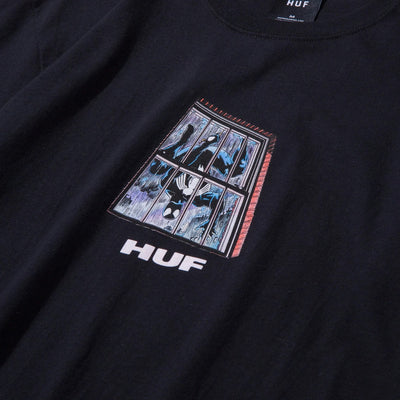 HUF x Marvel Black Suit Spider-Man Tee, Black