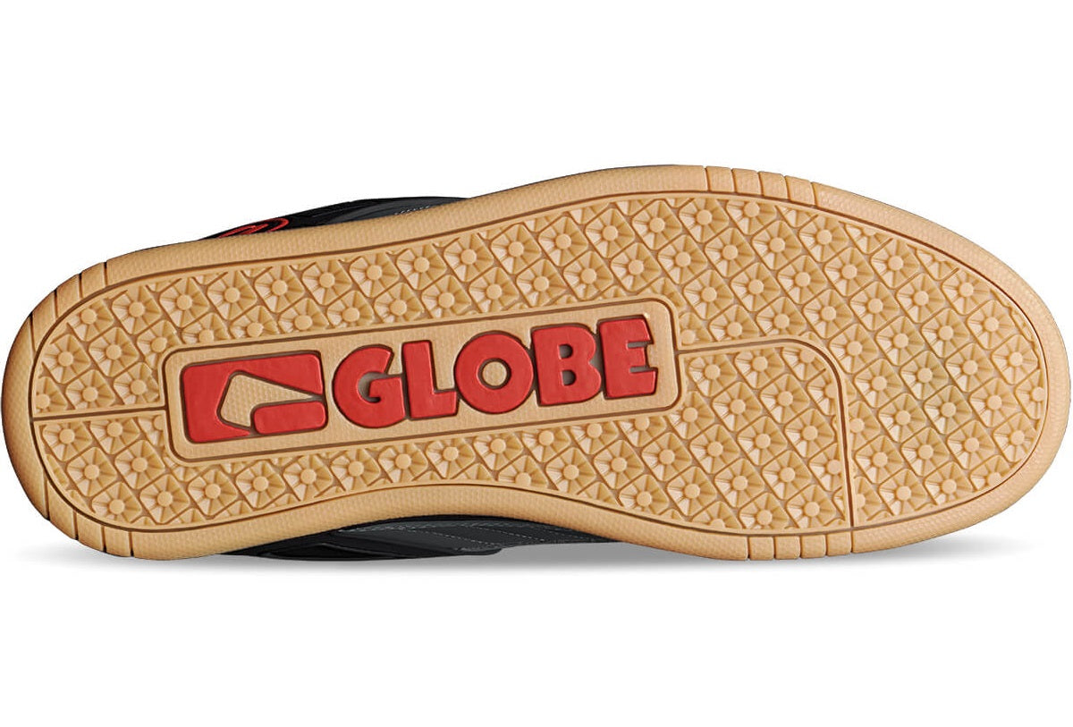 Globe Tilt Shoe, Black Grey Red