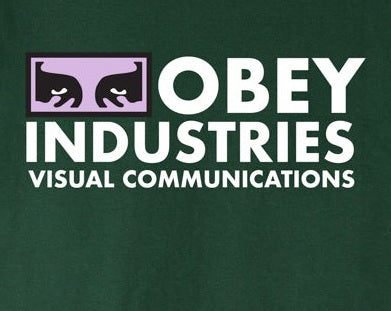 OBEY Visual Communications Tee, Forest Green