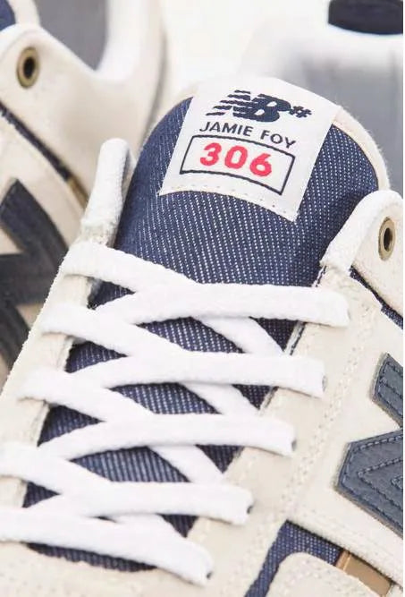 New Balance Numeric Jamie Foy 306 Shoe, White Navy