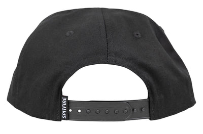 Spitfire Classic 87 Swirl Snapback Hat, Black Grey