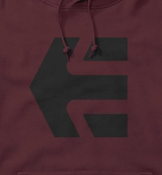 etnies Classic Icon Hoodie, Burgundy