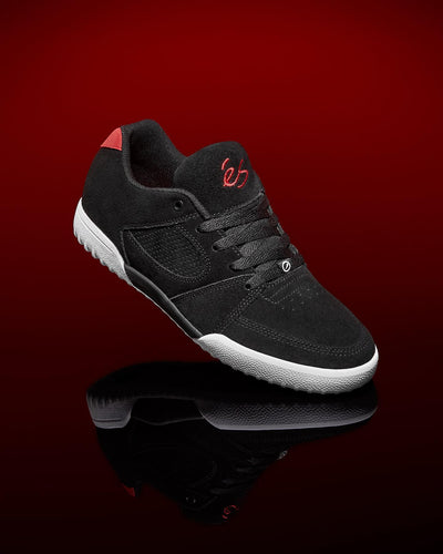 eS Accel Slim x Quattro Shoe, Black White Red
