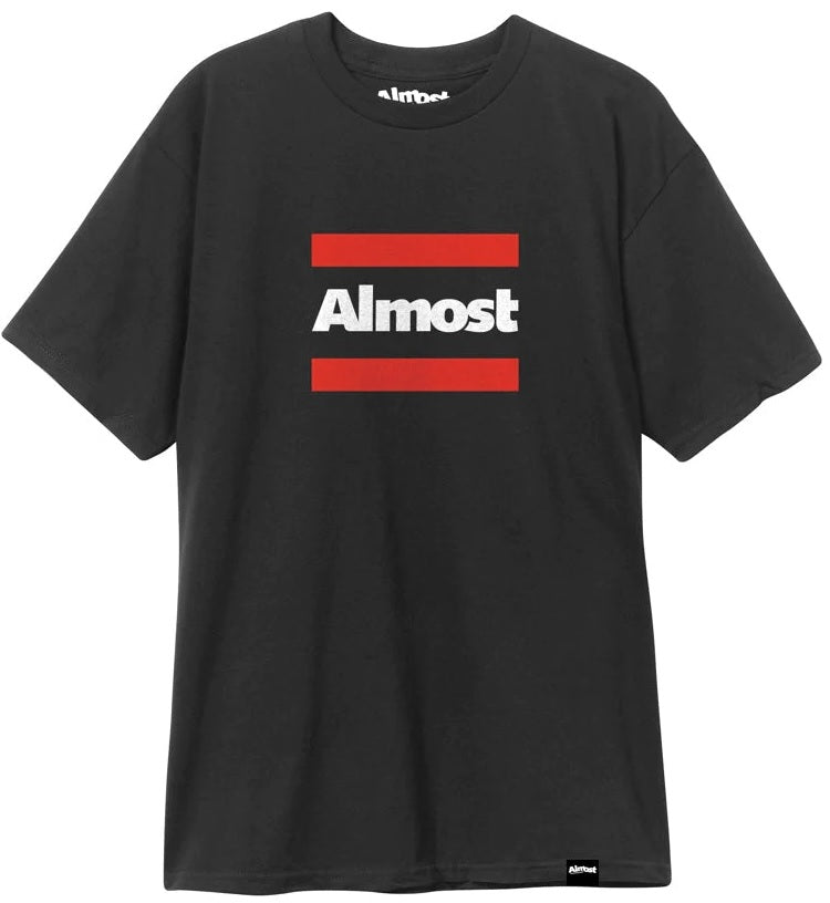 Almost Double Bar Tee, Black
