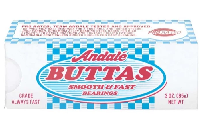 Andale ABEC Buttas Bearings, White