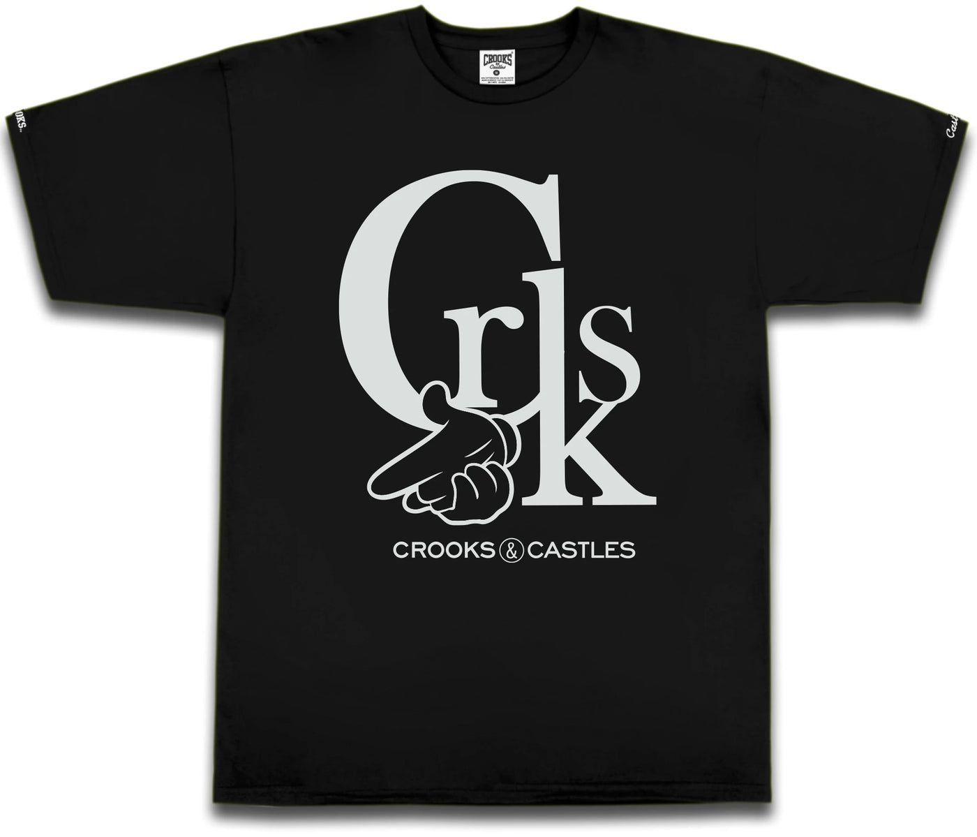 Crooks & Castles CRKS Airgun Logo Tee, Black