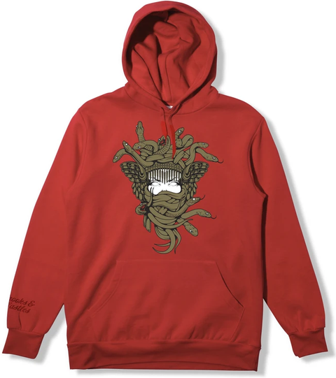 Crooks and Castles Gold OG Medusa Hoodie Red SK8 Clothing
