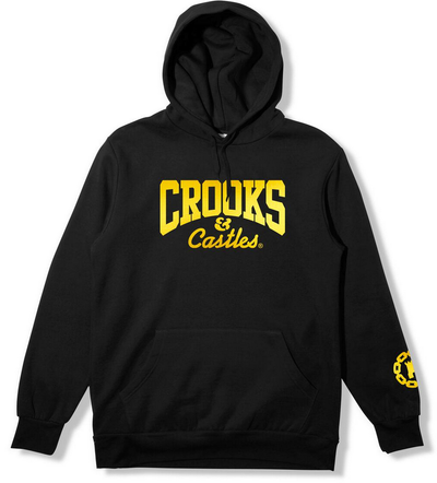 Crooks & Castles OG Core Logo Foil Hoodie, Black