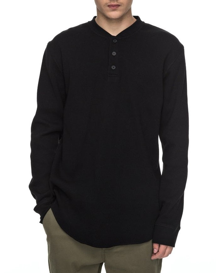 DC Shoes Cliffwood LS Henley, Black