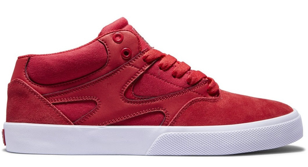 DC Shoes Kalis Vulc Mid Shoe, Athletic Red