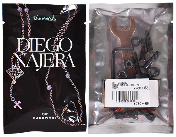 Diamond Supply Co Diego Najera Hella Tight 7/8" Allen Hardware, Rose Gold