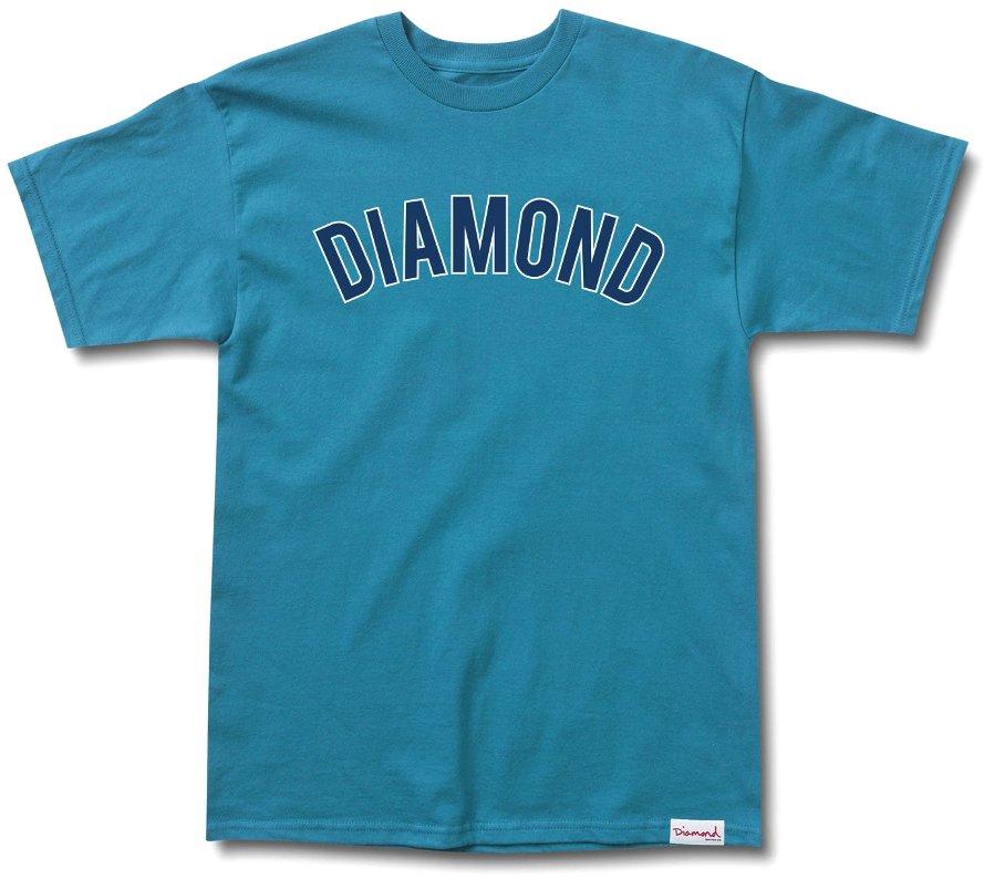 Diamond Supply Co Arch Tee, Turquoise