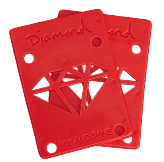 Diamond Supply Co Rise and Shine 1/8&quot; Risers, Red