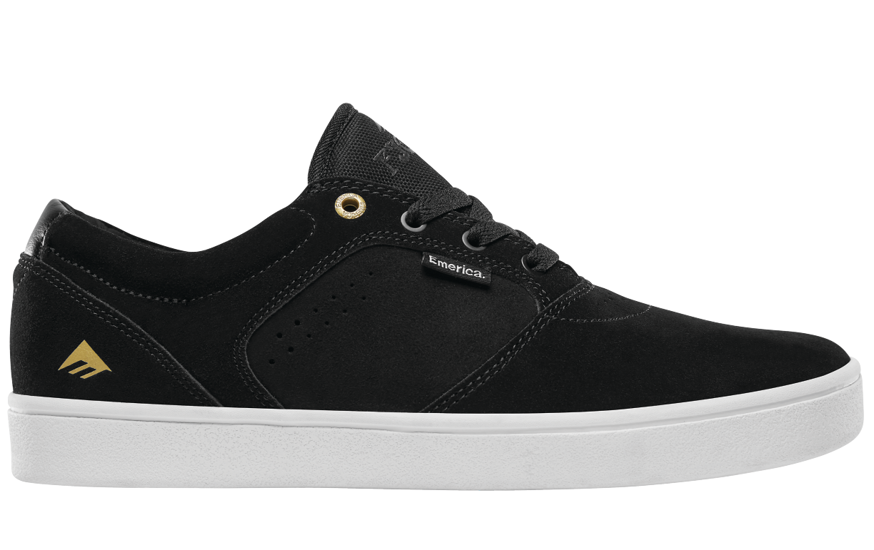 Emerica Figgy Dose Shoe, Black White Gold