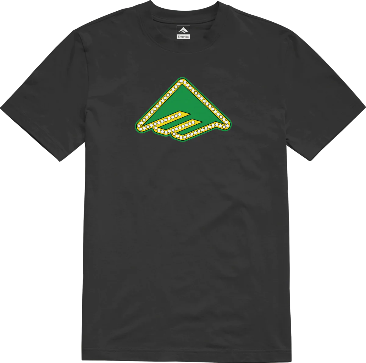 Emerica x Shake Junt Triangle Lights Tee, Black
