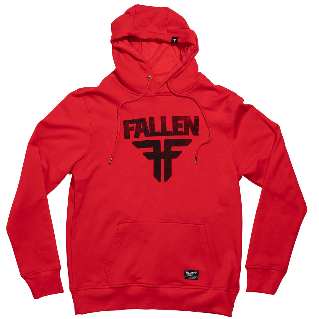 Fallen Insignia Hoodie, Red Black – SK8 Clothing