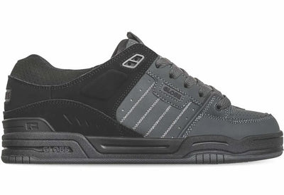 Globe Fusion Shoe, Dark Shadow Black Split