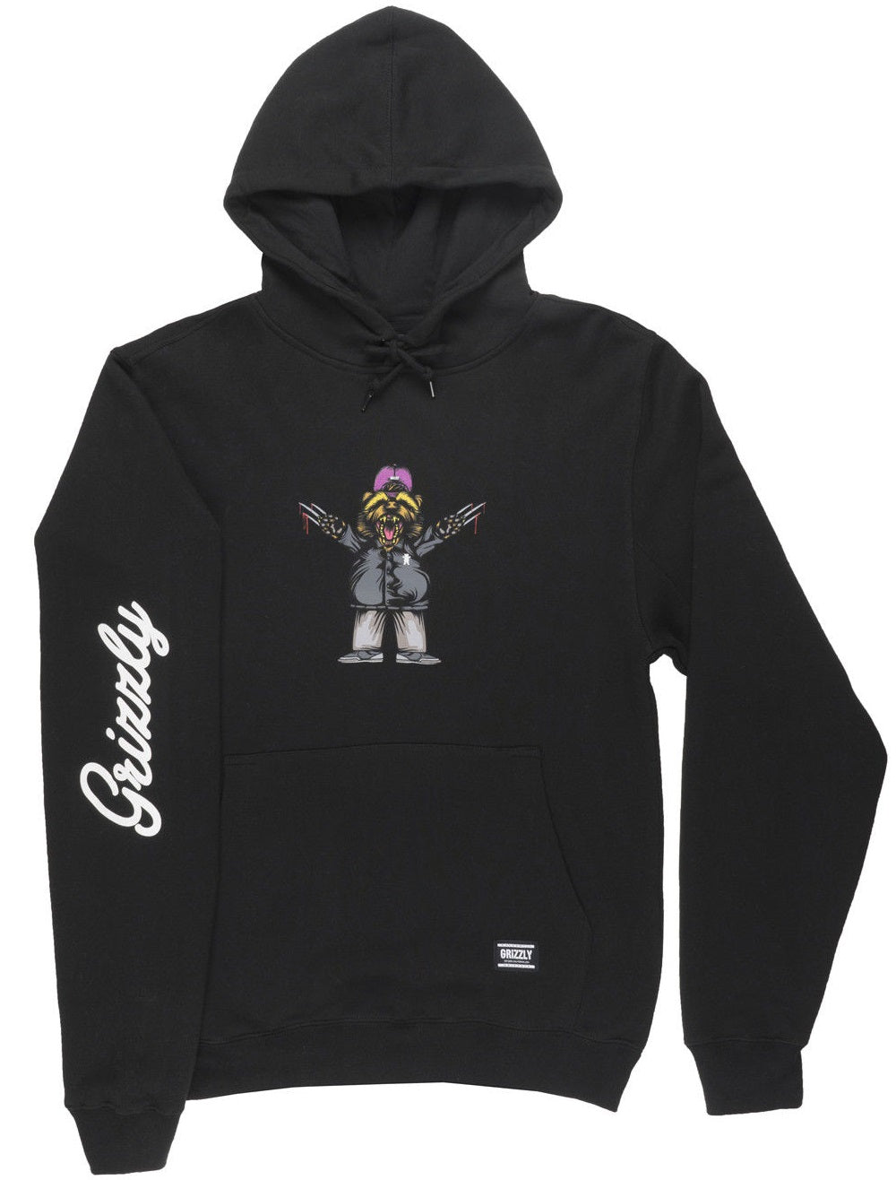 Grizzly Carnivore Hoodie, Black