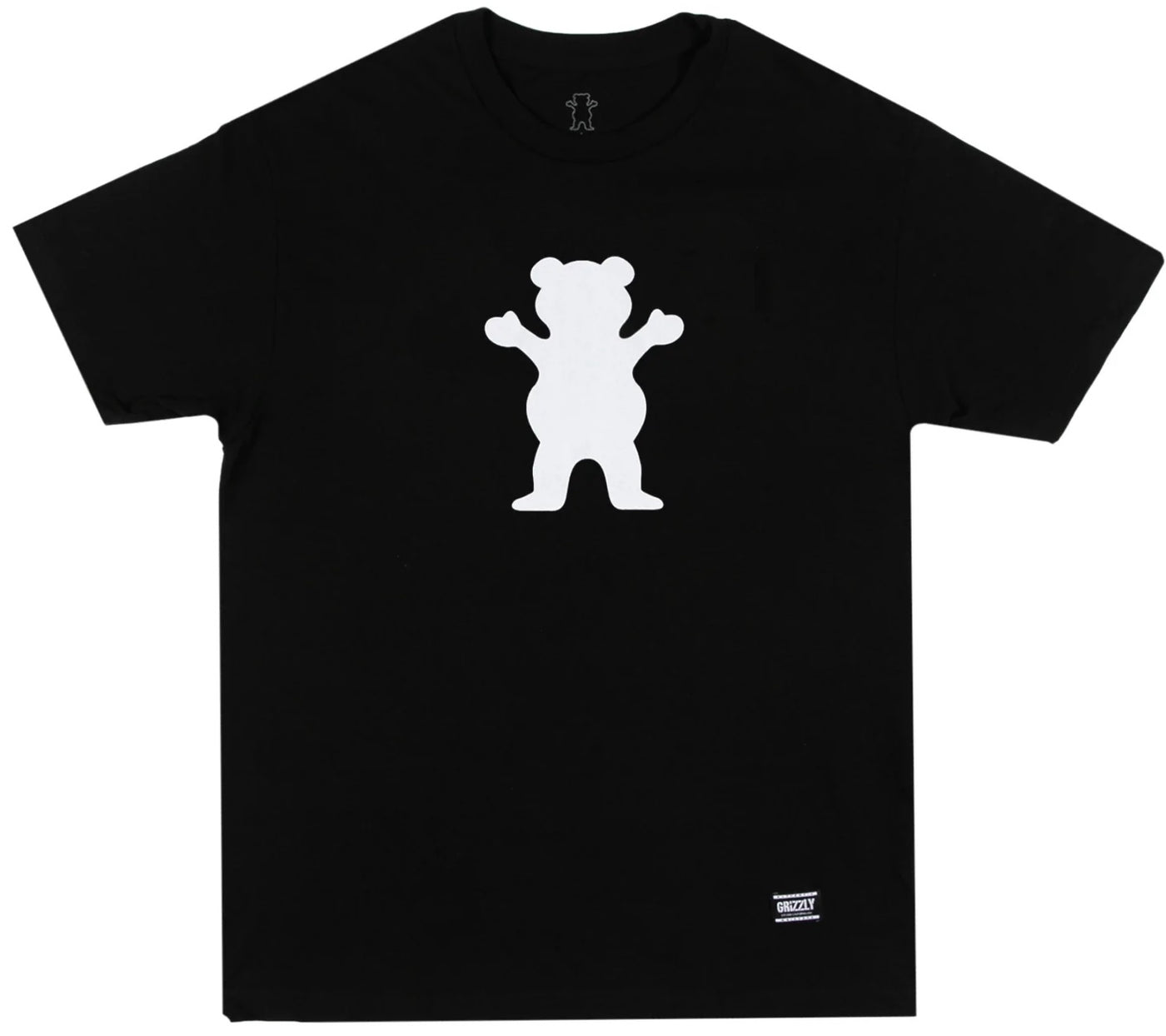 Grizzly OG Bear Tee, Black White